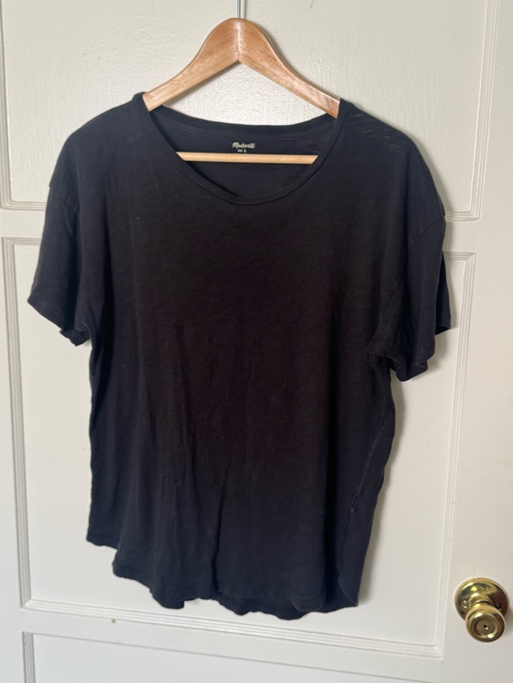 Madewell Black Short-Sleeve Crewneck Tee